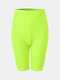 Famous Tiktok Leggings Solid Color Base Sport Yoga for Women - Green