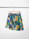 Plus Size Women 100% Cotton Breathable Print Casual Shorts Pajamas Bottoms - Green
