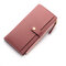 Baellerry Women Multi-slots Elegant Long Wallet Card Holder Purse - Rose