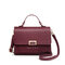 Women Chic PU Leather Leisure Crossbody Bag Casual Handbag - Red