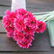 10PCS Sunbeam Gerbera Artificial Flower Daisy Bridal Bouquet Wedding Party Home Decor - Rose Red