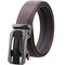 Men Automatic Buckle Second Layer Cowhide Belt High Quality Casual Business Wild Waistband - Coffee