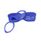 Mens Women Reading Glasses Silicone Nose Clip Optical Glasses Presbyopic Glasses With Case Lanyard - Blue