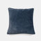 Nordic Simple Solid Color Rabbit Fur Plush Pillow Home Bedroom Pillowcase - Navy