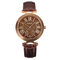 CHENXI Unisex Business Casual Watches for Women Leather Mens Watches  - Coffee