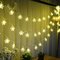 Christmas Decorations Snowflake Waterproof LED Flash Lights String Festival Wedding Decor - Warm White