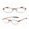 Minleaf TR90 Ultralight Unbreakable Reading Glasses Pressure Reduce Magnifying For Men Women - Brown