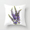 Throw Pillow Covers Oil Painting Lavender Purple Flowers Decorative Pillow Cases Home Decor Square 18x18 Inches Cotton Linen Pillowcases - #9
