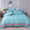 Simple Style Comfortable Bedding Fashion Striped Quilt Pillowcase - Green