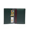Men Genuine Leather Passport Holder Wallet Card Holder - Dark Green