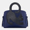 Women Cat Pattern Tote Bag Crossbody Bag - Blue
