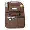 Leather Multi-Pocket  Car Seat Back Bag Organizer Storage Phone Cup Tissue Holder  - Brown