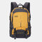 Men Waterproof Patchwork Bag Large Capacity Outdoor Backpack - Yellow