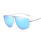 Men Vogue HD Polarized Metal Sunglasses HD UV400 Outdoor Travel Riding Driving Sunglasses - Blue