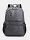 Large Capacity Dacron Casual Travel 18 Inch Multi-Carry Laptop Bag Backpack For College Students Men Women - Light Gray