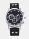 Alloy Sports Business Casual Belt Watch Quartz Watch For Men - Black