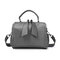 Women Leisure Solid Casual Crossbody Bag Multi-function Handbag Concise Shoulder Bag - Gray