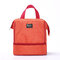 Double-Layer Cationic Portable Insulation Lunch Box Lunch Bag  Thick Picnic Bag Ice Pack - Orange