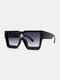 Men Casual Fashion Outdoor UV Protection One Piece Diamond Accessories Square Sunglasses - #02
