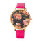 LVPAI Retro Women's Watch Vintage Flower Leather Watch for Gift - #9