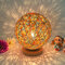 Rattan Ball Night Light Table Bedside Lamp Bedroom Home Decor Valentine Gift - Multicolor2