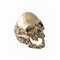 Punk Finger Rings Irregular Rugged Skull Finger Rings Hand Accessories Fashion Jewelry for Men - Gold