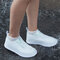 Unisex Reusable Waterproof Thickening Washable Non Slip Portable Foot Cover Protect - White
