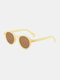 पुरुषों के आरामदायक फैशन आउटडोर UV सुरक्षा सर्कल गोल धूप का चश्मा - #04