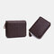 Women Genuine Leather Multi-card Slots Money Clip ID Package Wallet Purse Coin Purse - Coffee