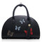 Women National Style Semicircle Handbag Shoulder Bag Crossbody Bag - Black