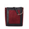 Leisure Square Handbag Shoulder Bag For Women - Wine Red
