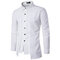 Fake Two Pieces Brief Solid Color Business Banquet Wearing Designer Shirt for Men - White