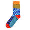 Men's Women's Classic Geometric Plaid Striped Cotton Tube Socks Casual Cozy Socks - #15