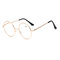 Round Spectacle Reading Glasses Metal Frame Glasses Presbyopia Male Female Retro Reading Eyeglass - Gold