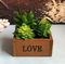 LOVE Wooden Basin Desktop Lotus Succulent Plants Flower Pot Garden  Bonsai - #2