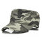 Mens Cotton Breathable Flat Baseball Hat Outdoor Sport Visor Military Training Cap Adjustable - Camouflage