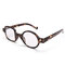 Women's Fashion Vintage Practical Glasses PC Circle Square Reading Glasses - Leopard