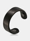 1 Pcs Simple Casual Style Unique Personality Magnetic Ring Health Alloy Fashion Men's Open Ring - Black2