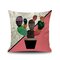 INS nórdico piña Cactus estilo geométrico funda de cojín de lino sofá para el hogar decoración artística fundas de almohada para asiento - #1