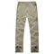 Plus Size Casual Outdoor Multi-Pockets Loose Elastic Straight Leg Cargo Pants For Men - Gray