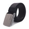 3.8cm*125cm  Quick Dry Thicker Nylon Belts Spot Canvas Belts Metal Buckle Belts - Black 2
