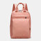 Women Anti theft Large Capacity Waterproof Backpack School Bag - Pink