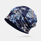 Flower Lace Baotou Pregnant Women Beanie Hats - sapphire