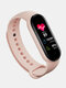 5 couleurs cadran ovale couleur écran étape surveillance étanche sport multifonction numérique montres intelligentes - Rose