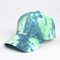 Unisex Tie-dye Cotton Multi-color Gradient Color Sunscreen Visor Sun Hat Baseball Hat - #03