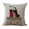 1 PC Romantic Style Decorative Square Cotton Pillowcase Elegant Women Car Cushion Cover Throw Pillow Cover - #1