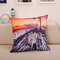 Landscape Oil Painting Throw Pillow Case Soft Sofa Car Office Back Cushion Cover - G