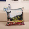 Paisagem Óleo Travesseiro decorativo para pintura Caso Soft Sofá, carro, escritório, capa de almofada traseira - J