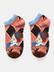 Women Various Cartoon Pattern Lovely Cotton Breathable Socks - Blue Socks Mouth