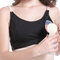 Hands-Free Breast Bump Maternity Nursing Adjustable Wireless Bra - Black